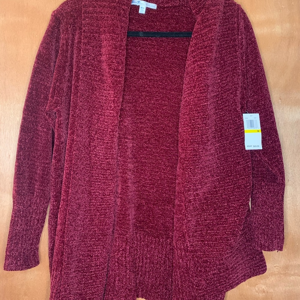 Maroon cardigan